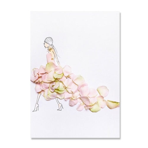 Flower Sex Girls Canvas Wall Art Abstract Still