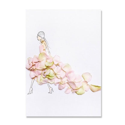 Flower Sex Girls Canvas Wall Art Abstract Still