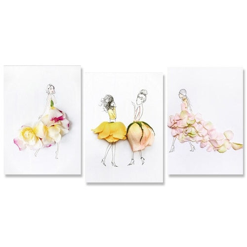 Flower Sex Girls Canvas Wall Art Abstract Still