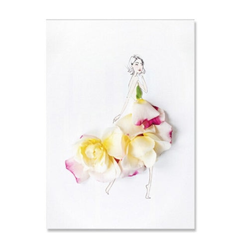 Flower Sex Girls Canvas Wall Art Abstract Still