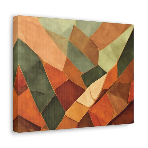 Canvas Wall Art Decor - Rustic Red Abstract Pattern