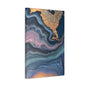 Wall Art Decor - Canvas Print Artwork - Blue Pink Gold Abstract Marble